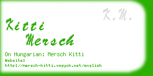 kitti mersch business card